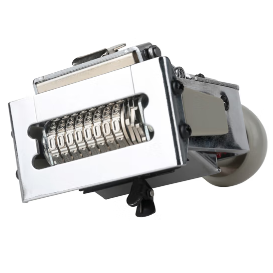 得力（deli）7508打码机自动号码机生产日期印章页码数字8位号码机带棉垫财务打号器页码机 打码器